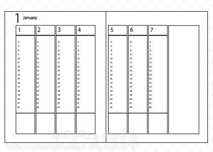 バーチカル手帳を週間ブロックのような使い方でgo ぴらめこな生活