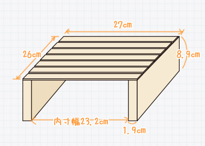 1 4材とスノコから作る コの字ラック の作り方 ぴらめこな生活